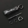 Keychains Fashion Motorcycle Carbon Fiber Leather Rope Keychain Key Ring For KYMCO AK550 DOWNTOWN Accessories
