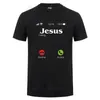 Jésus appelle T-shirt Christ Christian Religion Faith Bible Catholiques Cadeau T-shirt pour hommes mâle manches courtes O cou T-shirt 210629