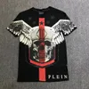 PLEIN BEAR T Gömlek Erkek Tasarımcı Tişörtleri Rhinestone Kafatası Erkekler T-Shirt Klasik Yüksek Kaliteli Hip Hop Streetwear Tshirt Rahat Top Tees PB 16280