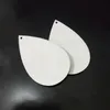 2021 new Sublimation Earrings Blank White Pendants Drop DIY Dangler Leaf Manual Handwork For Gift Free