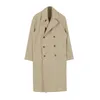 IEFB / hommes usure mi-longueur trench-coat mince style coréen à la mode beau manteau automne genou-haut trench-coat coupe-vent 9Y3727 211011