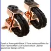 2PRS/lots Gold color links mens Irregular pattern Black epoxy link Copper Gift for husband cuff buttons