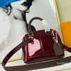 Newset Klasik Kabuk Çanta Damier Patent Deri Izgara Çanta Kadın Omuz Tuval Crossbody Çanta Alışveriş Tote Wellt