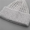 Beanies Beanie/Skull Caps Women's Knitted Hat Winter Beanie Hats Natural Mink Knit with Pompon Thicks Brand Oliv22
