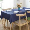 UFriday Retro Blue Plaid Tafel Doek Waterdichte Party Bruiloft Home Keuken Dining Doek Placemat Pad Dikte Doeken 210626