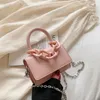 여자 핸드백 2022 여성 패션 여자를위한 마카롱 색상 작은 사각형 가방 부모 - 아크릴 체인 크로스 바디 가방 미니 지갑 F1067