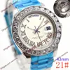 20 Colour high quality watch 43mm Automatic Mechanical montre de luxe Watches 2813 Stainless Steel Diamond Watch Waterproof Mens W221c