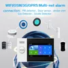 Alarmsysteme PG-107 Tuya-System 4,3-Zoll-Bildschirm WIFI GSM GPRS Einbrecher Home Security mit PIR-Bewegungssensor Rauchmelder Tastatur SOS