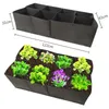 Planters & Pots Vegetable Planter Grow Bag Garden Bed Anti-Corrosion Outdoor Non-woven Fabric Seedling Gallon Tree Handle Square Strawberry