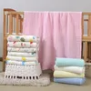 Squares Diaper Muslin Bamboo Blanket Swaddle Wrap Baby Blankets Newborn Cotton Manta Bebe 210309