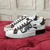 Men Portofino Geranium Patch Sneakers مصمم أحذية بيضاء أحذية إيطاليا الثلاثي الجلود بورتوفينيس مطبع