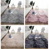 Fluffy Rug Plush Carpet Thick Bed Carpets Anti-slip Floor Living Rugs Tie Dyeing Velvet Kids Room Mat