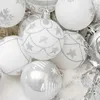 24ピースクリスマスボール飾りクリエイティブグリッターツリー装飾クリスマスDIYホームコートヤードバックグラウンドレイアウトアクセサリー