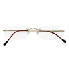 Sunglasses Titanium Glasses Frame Men Reading Women Ultralight Retro Eyeglasses Rimless Magnifying Eyewear +1 +2 OCCI CHIAR