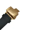 High Quality Mens Watch Rubber Strap Quartz Movement Watches For Men's 40MM Wristwatch montre de luxe Folding Clasp Rotatable Bezel Snake Wristwatches