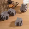 6pcs silicone a forma di orso di muffin tazza biscotti antiadere