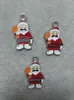 Vintage Emaille Dad Christmas Send Gift Charms PendantsNecklace Fit Armband Sieraden Maken Craft DIY-accessoires C97