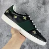 Najwyższej jakości najlepiej wyglądający mężczyźni kobiety sneaker wąż casual buty niski top rzemienne sneakers Ace pszczoły paski buta spacery sportowe TIGER