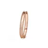 Tennis Fashion Highquality Bangle Four Leaf Clover 3 Färger Armband Armband Gold For Women Girls Valentine's Jewelry Men O214D