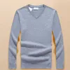 High Quality Fashion V-neck sweaters for mens sweater crew neck mens classic sweater knit cotton winter Leisure Bottomed sweater jumper