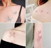 Tillfällig tatuering blomma fjäril falsk tatuering mönster metallisk guld sliver vattentäta klistermärken vattenöverföring sexig skönhet kroppskonst