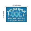 Accessori per piscina Segno Segno di regole con grafica in metallo Vintage Road Tin Tin Plaque 12x8 YJ3442712