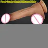 ناعم البالغ القضيب الحقيقي الكثيف الكبير XL Dildo Skin Skin Feel Custtive Cup Cupators Silicone Dick Anal Plug Toy Sexy for Men Women