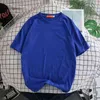 Oversized 5xl Men T-shirt Casual Loose Five-Point Short-Sleeve Man Toppar Sport Kör Gym T Shirt Street Style Solid Top Tees 2021 G1203