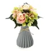 Decoratieve bloemen kransen simulatie bloem rose boeket Europese bruiden houden huis tuin decoratie handbloemige hortensia