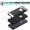 Estuches cepillados de armadura delgada de doble capa para iphone 13 12 11 Pro Max 6 6s 7 8 Plus X Xs XR Cubierta dura a prueba de golpes