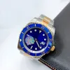 Mens/Womens Watches Automatic Mechanical 40mm Watch 904L Stainless Steel Blue Black Ceramic Sapphire glass Super luminous WristWatches montre de luxe gifts