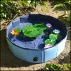 Autres Fournitures Pour Chiens Pet Home Garden Piscine Pliable Baignoire Pliable Pour Grands Petits Animaux Et Bébés Enfants 120Cm / 47In 2Kdjk2106 Dro