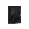 8 * 12см черный непрозрачный пластиковый zip замок пакета пакета пакеты оптом 200 шт. / Лот термотерознево герметичный PE Продовольственная Ziplock Упаковочная сумка