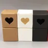 Paper Products Office & School Supplies Business Industrial 50Pcs Per Lot Kraft White/Black Heart Shaped Window Cupcake Boxes Wedding Chocol