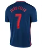 جديد 21/22 João Félix Atletico Soccer Jerseys de Madrid 2020 2021 Suarez Correa Koke Dembélé Carrasco M.llorente Men + Kid Kit Football Jersey