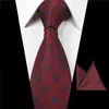 RBOCOTT Mens Animal Patterned And Handkerchief 2PCS Set 7 cm Neck Ties Pocket Square For Men Wedding Party