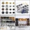 Sewing Notions & Tools Apparel 4 Colors Fasteners Kit Double Cap Press Studs Rivet Buttons Fixing For Leather Coat Down Jacket Bags Belt Too
