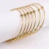 Bangle Gold Color 7 Piece Combination Bracelet 56mm Child 65mm 70mm Female Variety Of Wear Parent-child Jewelry LH994