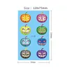 18pc Luminous Temporary Tattoos Sticker Glow Dark Fluorescent Pumpkin Witch Ghost Tattoo for Kids Face Body Art Halloween Party