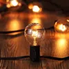 25 -футовая патио струна свет Рождество G40 Globe Fastoon Bulb Fairy Outdoor Party Garden Garland Свадебная декоративность Y201020