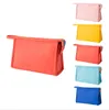 3 pcs Mulheres Pu Plain Makeup Bags Organizador Saco Cosmético Candy Cor PU Água PU Portable Saco de Hosteonavos Portáteis