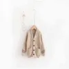 Gebreide babyjas Kinderen Truien V-hals Kids Jumper Vesten Wollen Jongens Meisjes Trui Toddler Cardigan Sweater Bovenkleding 211106