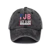 Brandon Baseball Cap 파티 모자 용품 FJB 트럼프 지지자 랠리 퍼레이드 코튼 모자 프린트 아빠 모자 재고 있음