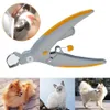 Profissional Pet Cutter Catter Gato e Cão Nail Clipper Máquina de corte Beleza Tesoura Bloqueios Animais de Animais LED Light Nail Trimmer RRD12636