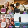 Mini taşınabilir Bluetooth hoparlör kablosuz hoparlörler araba o göz kamaştırıcı çatlak 7 LED ışıklar Subwoofer PC dizüstü bilgisayar için MP3 Seyahat Açık havada ofis 6832227