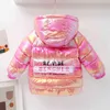 Neonate Giacca invernale Bambini Caldo Cappotto colorato Bambini Parka con cappuccio Capispalla Tuta da neve Ragazzi Abbigliamento 1-7 anni 211203