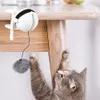 Simulation Fur Balls interactive Cat Toy Funny with Lifting Ball Cats Stick Toy for Kitten Playing Teaser Wand Toys Supplies