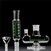 Freelable Bobina Hookahs Bongs Recycler Dab Rigs Heady Vidro Tubulação de Água Fumante Acessórios Função Shisha com 14mm Tigela 12,2 polegadas