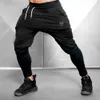 Sólido ginásio sweatpants calças calças homens calças casuais masculino fitness esporte treino de algodão calças de pista primavera outono sportswear tr