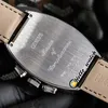 40mm Mariner 7080 CC w Quartz Chronograph Mens Watch Czerwony Wewnętrzny Stopwatch Steel Case Diament Bezel Skórzany Pasek Zegarki Hello_watch HWFM B209A (9)